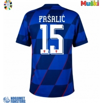 Hrvatska Mario Pasalic #15 Gostujuci Dres EP 2024 Kratak Rukav